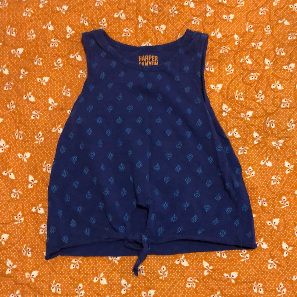 Girls blue tank top